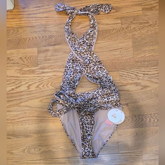 NWT PQ Swim Alex Leopard one piece Sz Medium - Picture 4 of 5